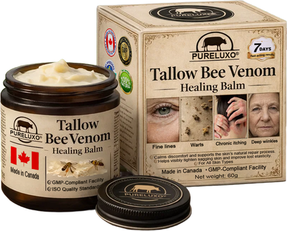 【70% OFF Ends Today】Pureluxo® Tallow Bee Venom Healing Balm（Targets Bumps, Wrinkles & Stressed Skin — Without Steroids）