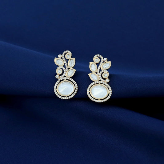 Leafy Kundan Earring