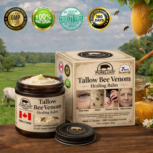 【70% OFF Ends Today】Pureluxo® Tallow Bee Venom Healing Balm（Targets Bumps, Wrinkles & Stressed Skin — Without Steroids）