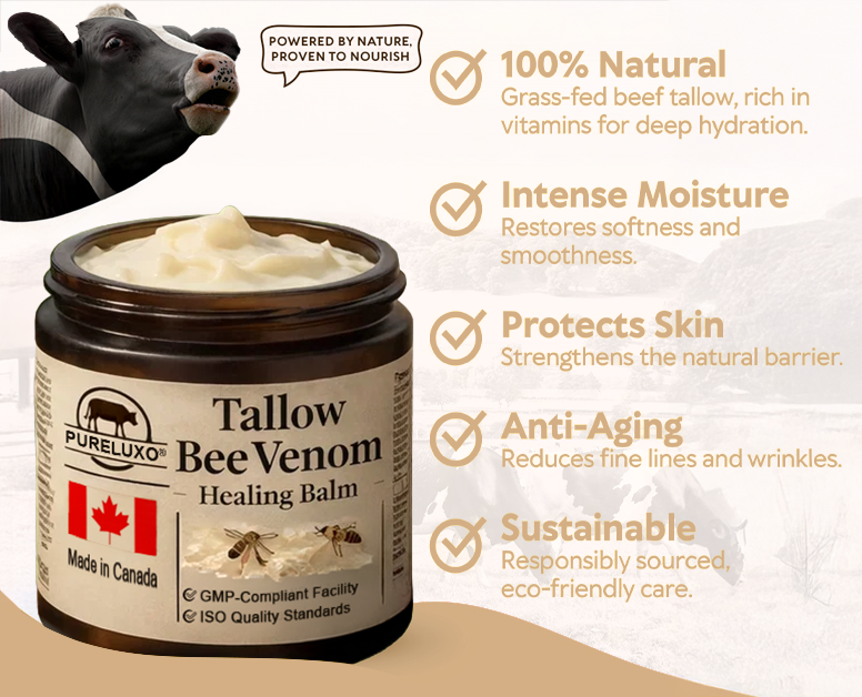 【70% OFF Ends Today】Pureluxo® Tallow Bee Venom Healing Balm（Targets Bumps, Wrinkles & Stressed Skin — Without Steroids）