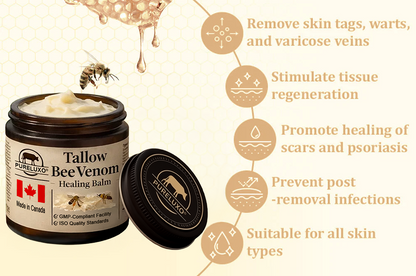 【70% OFF Ends Today】Pureluxo® Tallow Bee Venom Healing Balm（Targets Bumps, Wrinkles & Stressed Skin — Without Steroids）